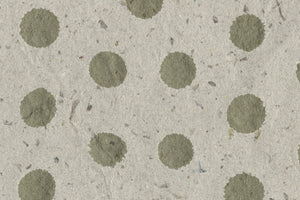 Ink Blots: Lime Green on Cement Gray with Flecks Handmade Paper ~115gsm Set of 5 50X70cm each