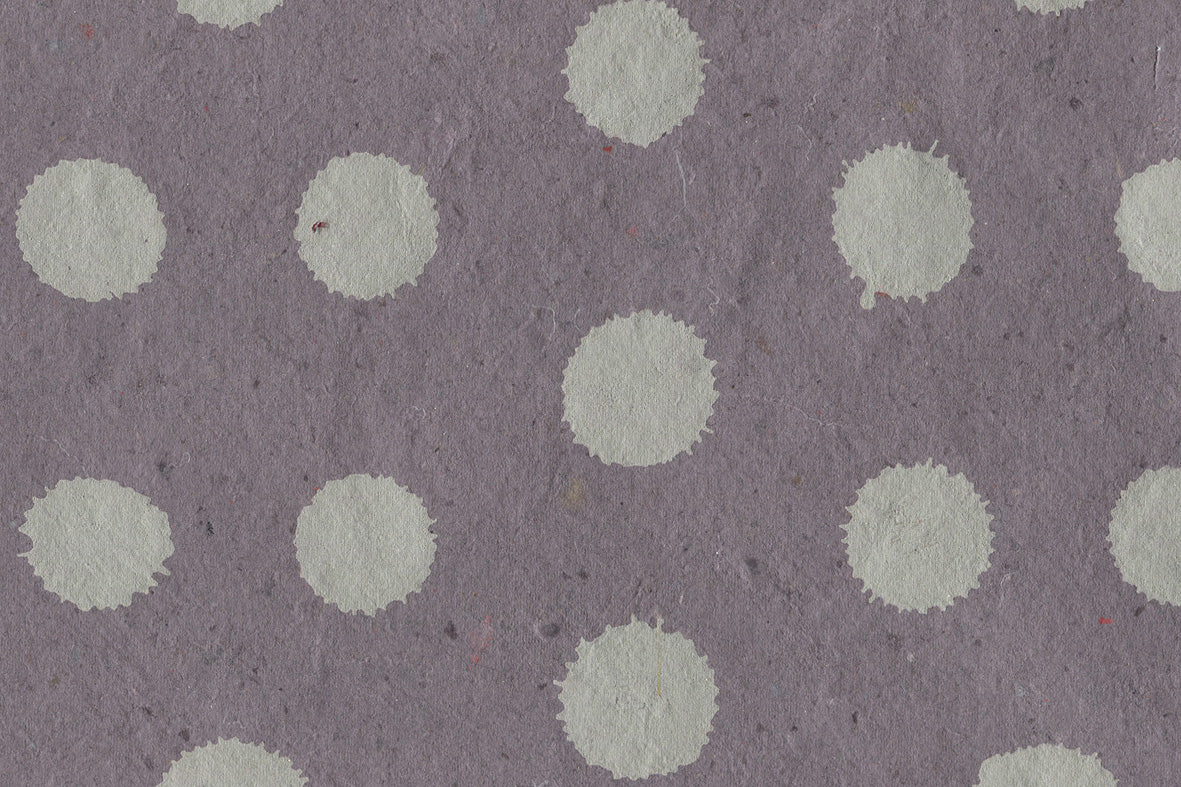 Ink Blots: Moss Gray on Dark Brown Gray with Flecks Handmade Paper ~100gsm Set of 5 50X70cm each