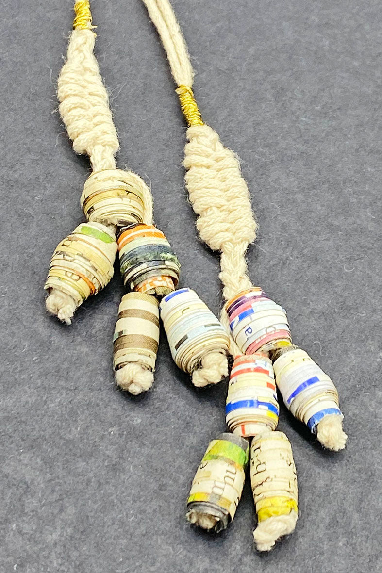 Bead & Tassel Chura Handmade Paper Rakhi Online