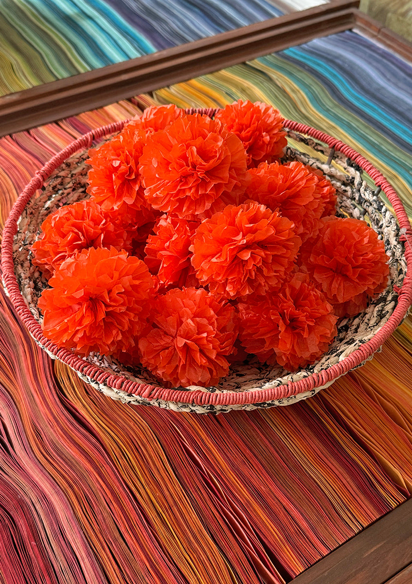 Marigold Flower for Décor 9cm, Set of 6