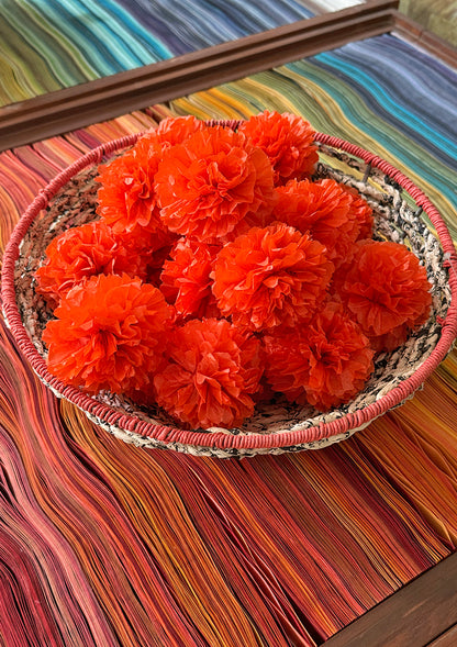 Marigold Flower for Décor 9cm, Set of 6