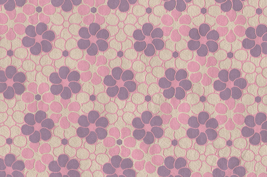 Flower Block Print Cotton Rag Handmade Paper