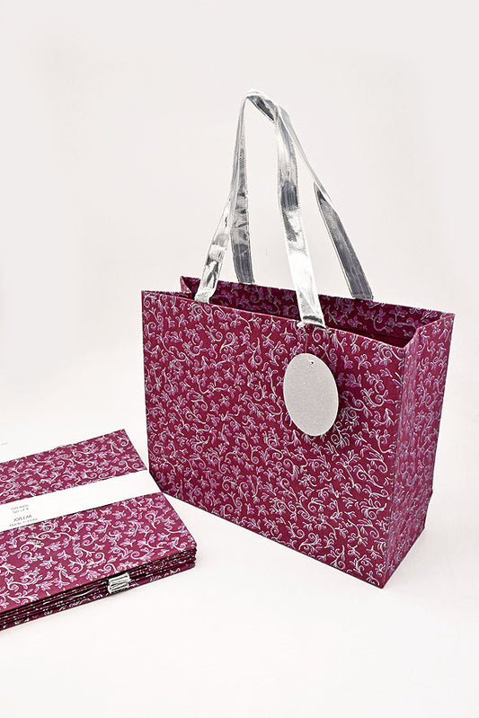 Deconstructed Vines Red Handmade Paper Gift Bag Online
