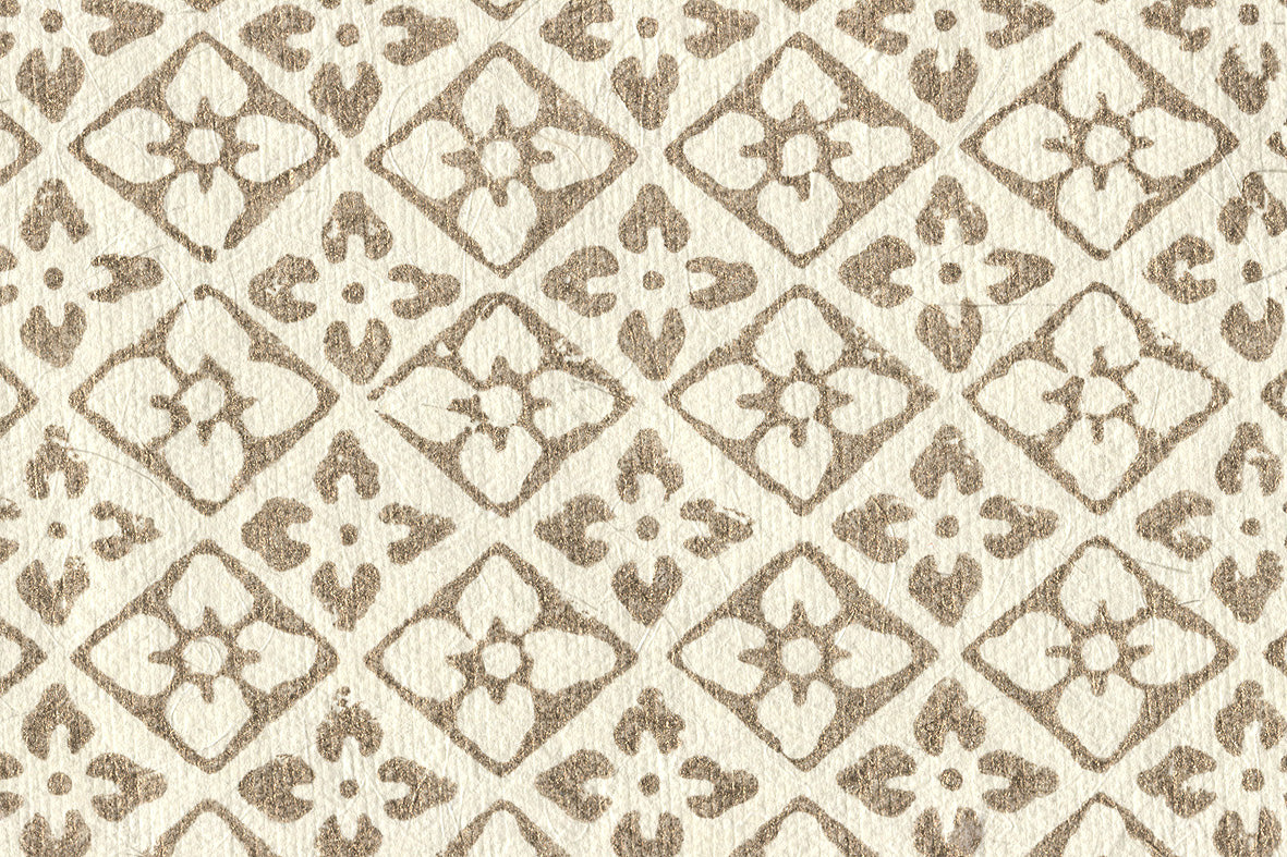Floral Book Print Pattern Cotton Rag Handmade Paper