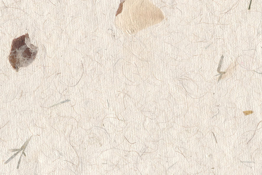 Jute Mottled with Rose Bouigainvillea Marigold & Grass Handmade Paper ~100gsm Set of 5 56x76cm each