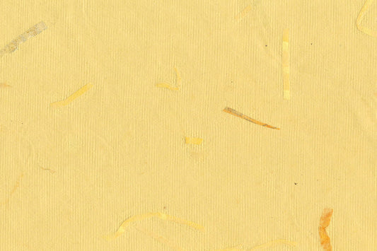 Yellow with Yellow Mixed Strips Handmade Paper