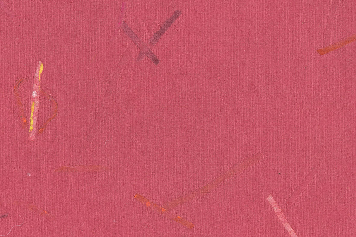 Pink with Pink Mixed Strips Handmade Paper