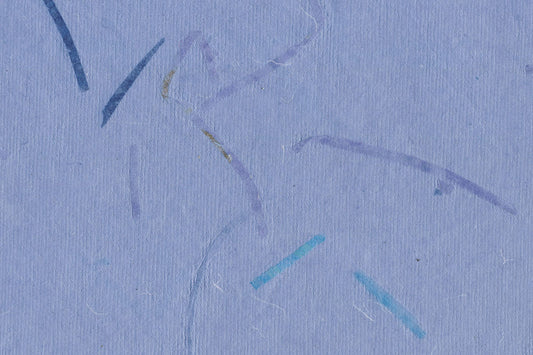 Blue with Blue Mixed Strips Handmade Paper