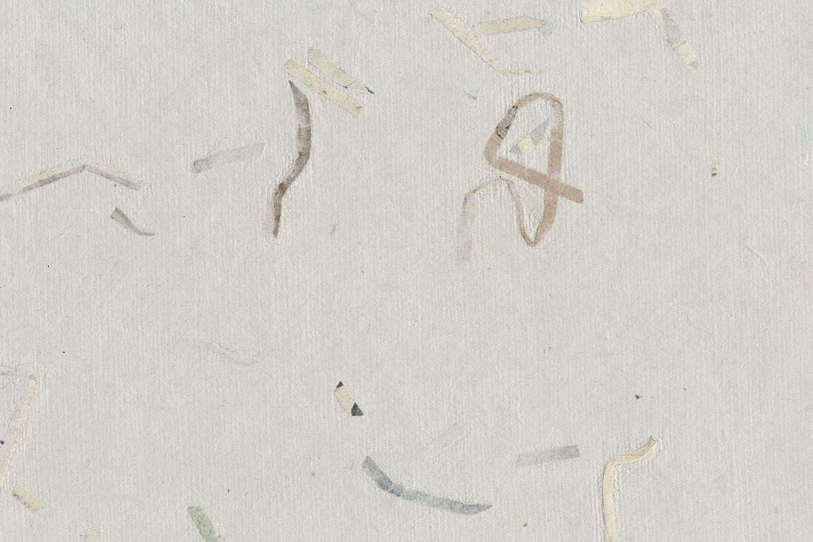 Gray with Blue Mixed Strips Handmade Paper