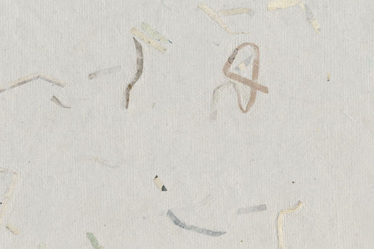 Gray with Blue Mixed Strips Handmade Paper