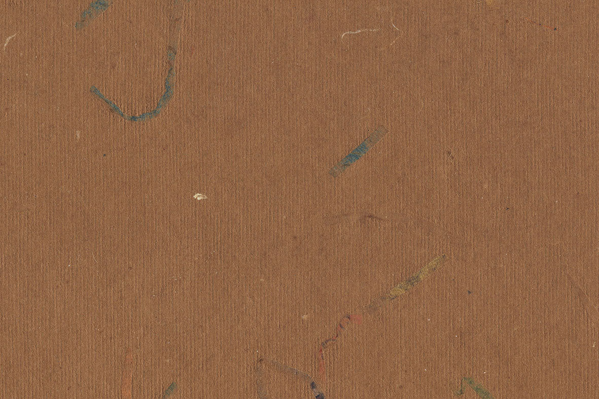 Terracotta with Khaki Green Mixed Strips Handmade Paper