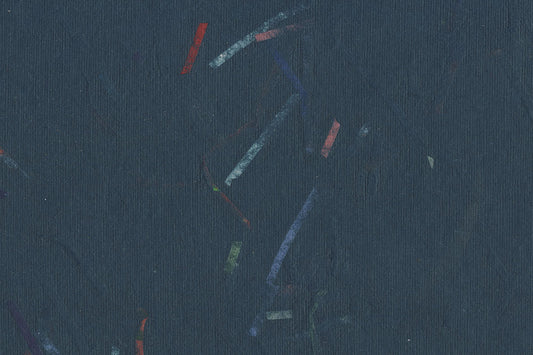 Blue Green with Gray Blue Black Mixed Strips Handmade Paper