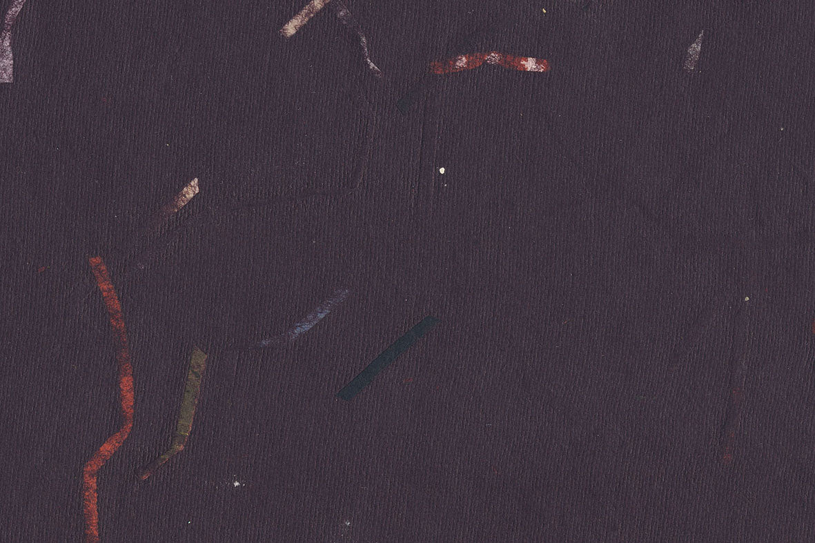 Brown with Gray Red Black Mixed Strips Handmade Paper