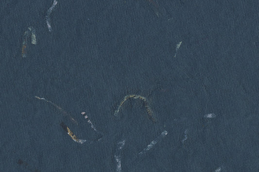 Dark Blue Green with Blue, Red & Green Mixed Strips Handmade Paper ~115gsm Set of 5 56x76cm each