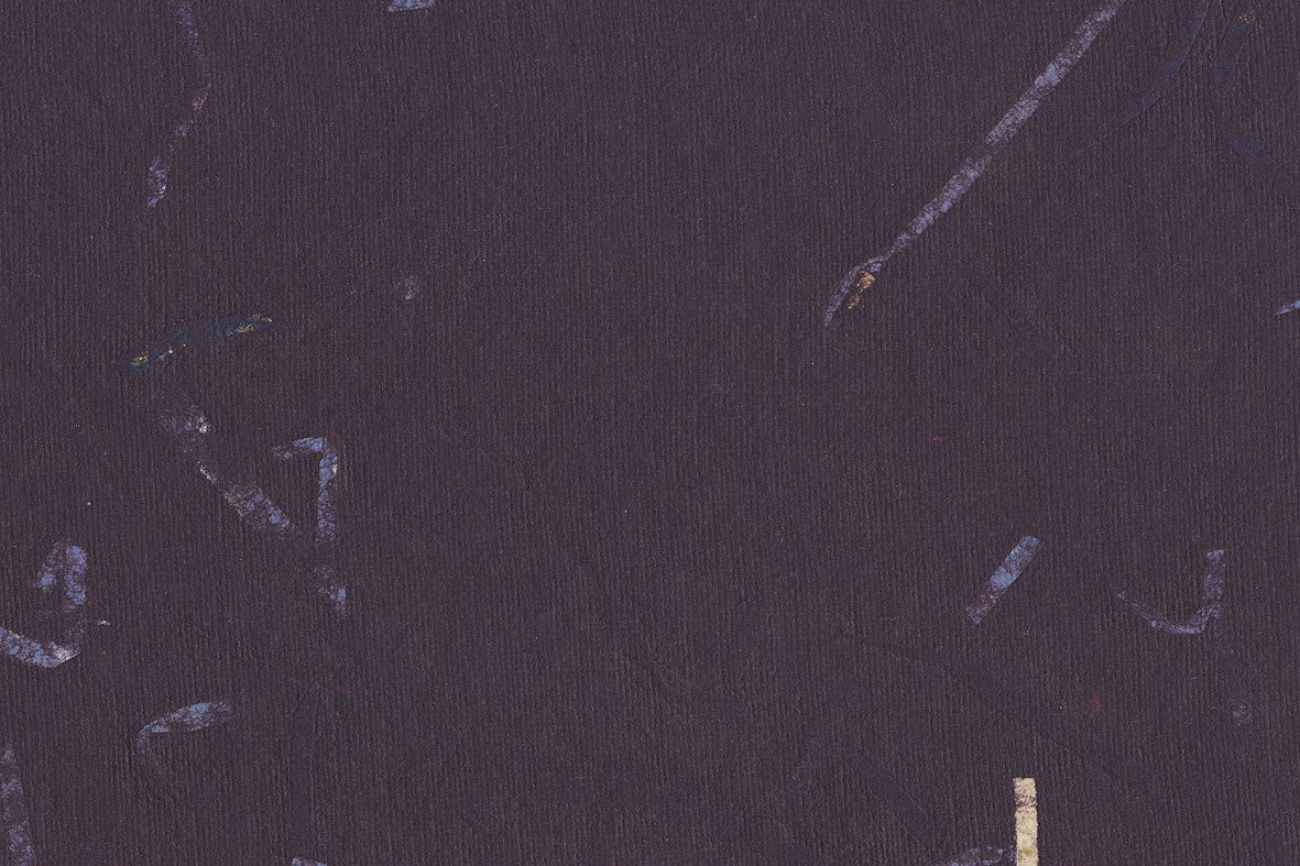 Brown with Blue Aubergine Naturals Mixed Strips Handmade Paper