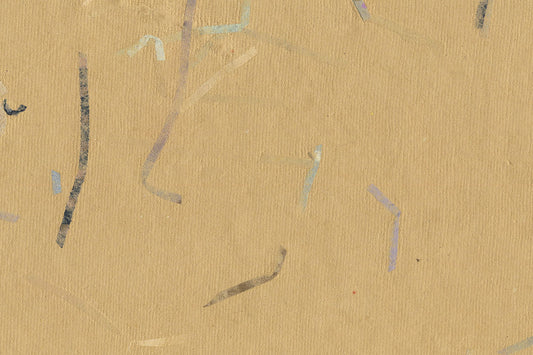 Yellow with Gray Red Black Mixed Strips Handmade Paper