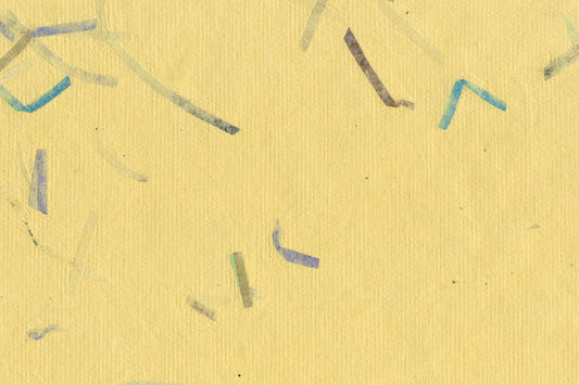 Yellow with Green Phirozi Naturals Mixed Strips Handmade Paper