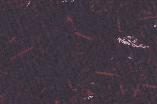 Brown with Pink Mixed Strips Handmade Paper