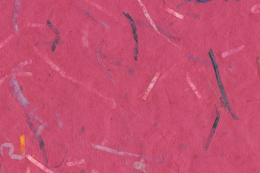 Pink with Mixed Strips Handmade Paper