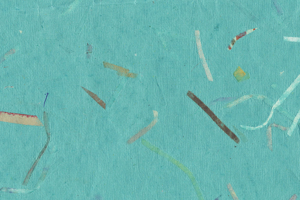 Ocean with Mixed Strips Handmade Paper
