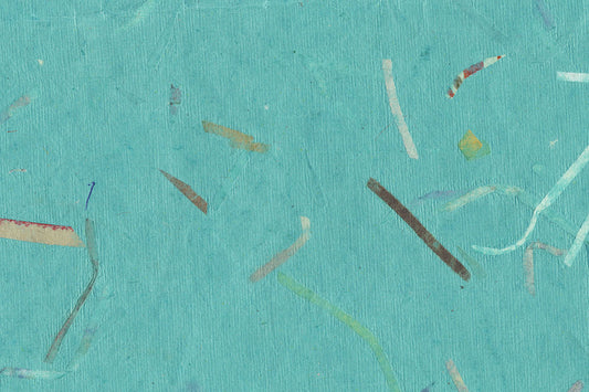 Ocean with Mixed Strips Handmade Paper