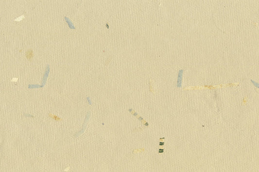 Beige with Green Mixed Chips Handmade Paper