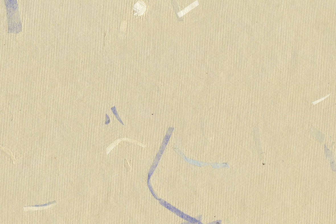 Beige with Blue Mixed Chips Handmade Paper