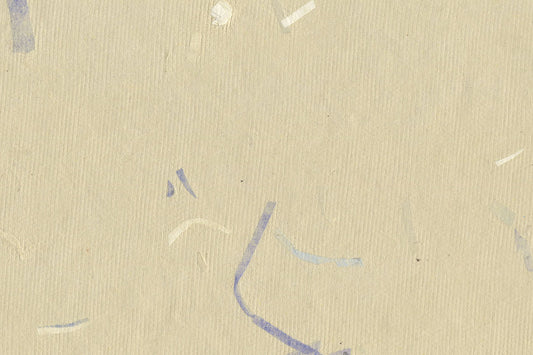 Beige with Blue Mixed Chips Handmade Paper