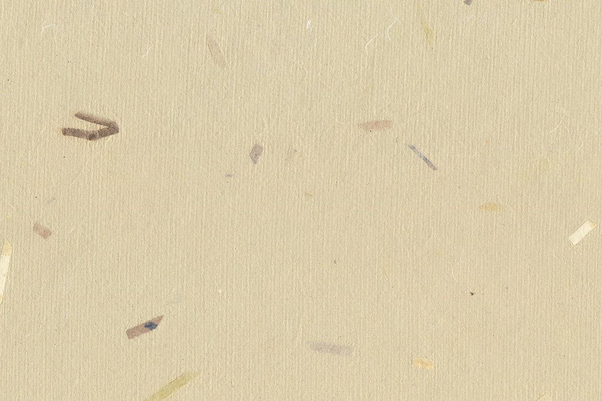 Beige with Yellow Mixed Chips Handmade Paper