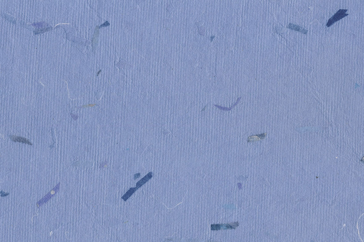 Blue with Blue Mixed Brights Chips Handmade Paper