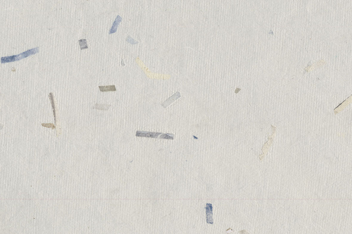 Gray with Blue Gray Mixed Chips Handmade Paper