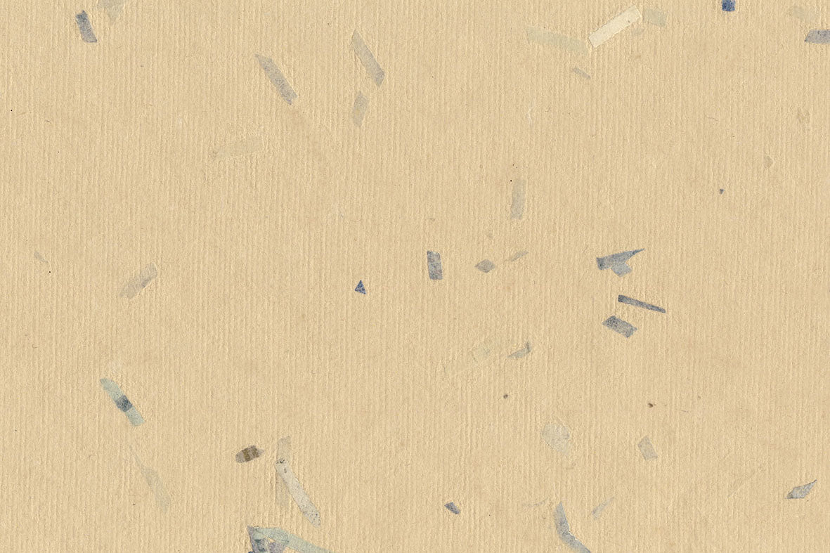 Linen with Blue Gray Mixed Chips Handmade Paper