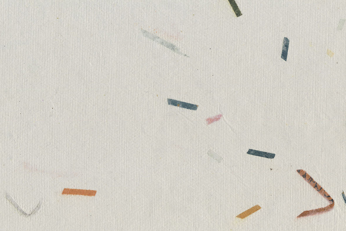 Gray with Khaki Green Mixed Chips Handmade Paper