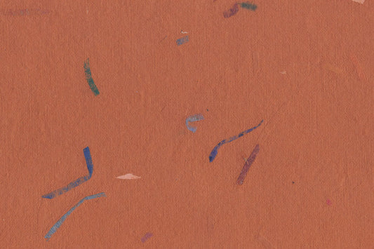 Adobe Orange with Blue Red & Green Mixed Chips Handmade Paper ~115gsm Set of 56x76cm each
