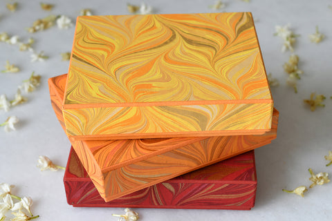  Marbled Paper with Plain Paper Base Diwali Mithai Boxes Online