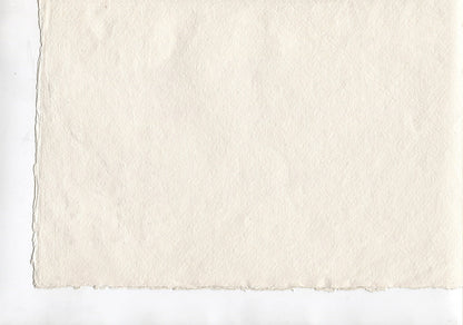 Ivory White Deckle Edged Artists' Paper 70-125gsm, Set of 20