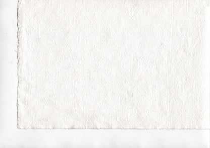 Ultra White Deckle Edged Cotton Rag Handmade Paper Online
