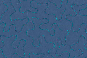 Vermicular: Blue on French Blue Handmade Paper ~100gsm Set of 5 50X70cm each