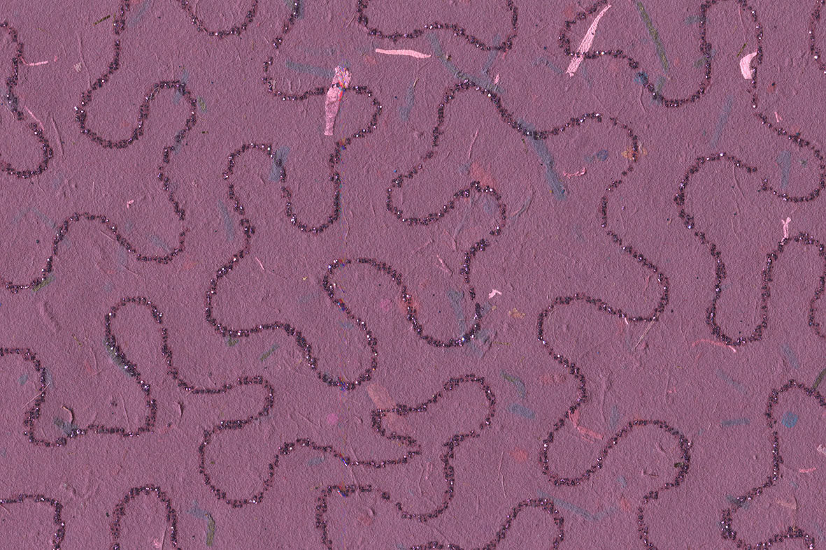 Vermicular Print Banana Fibre Handmade Paper