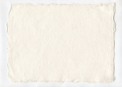 Warm White Deckle Edged Artists' Paper 180-275gsm, Set of 20