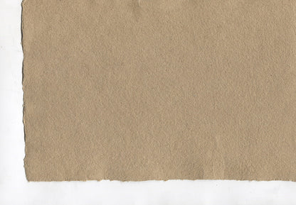 Beige Brown Deckle Edged Cotton Rag Handmade Paper Online
