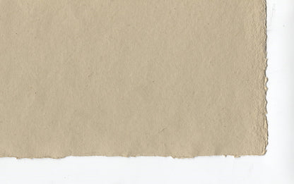 Green Beige Deckle Edged Cotton Rag Handmade Paper Online
