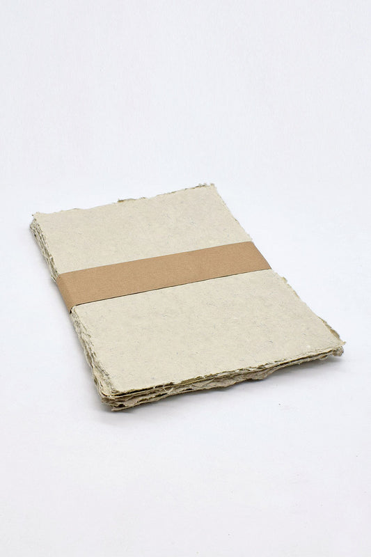 Sage Deckle Edged Cotton Rag Handmade Paper Online
