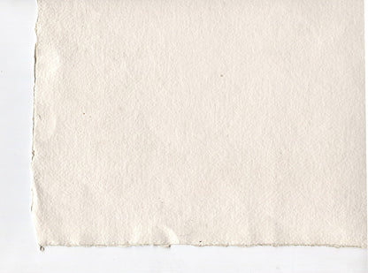 Warm White Deckle Edged Artists' Paper 280-450gsm, Set of 20