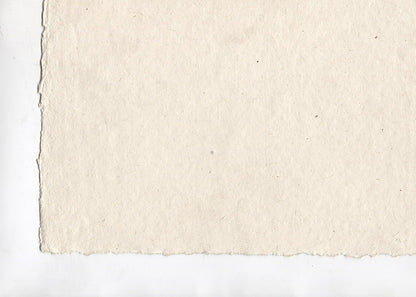 Natural White Deckle Edged Cotton Rag Handmade Paper Online
