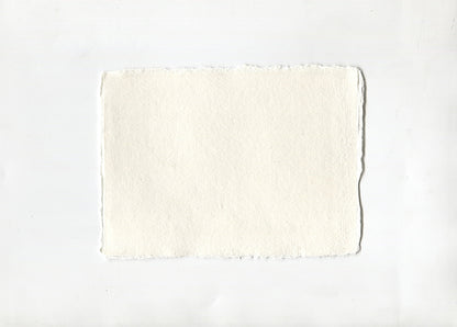 Warm White Deckle Edged Artists' Paper 280-450gsm, Set of 20