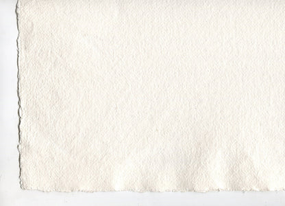 Warm White Deckle Edged Artists' Paper 280-450gsm, Set of 20