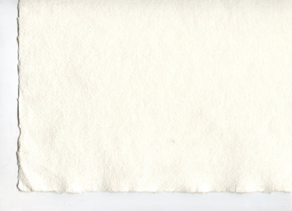 Warm White Deckle Edged Artists' Paper 180-275gsm, Set of 20