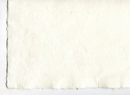 Warm White Deckle Edged Artists' Paper 280-450gsm, Set of 20