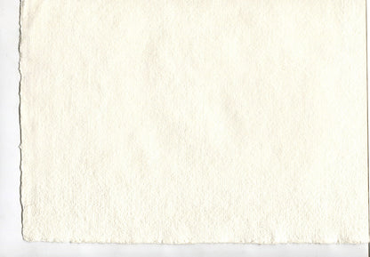 Warm White Deckle Edged Artists' Paper 280-450gsm, Set of 20